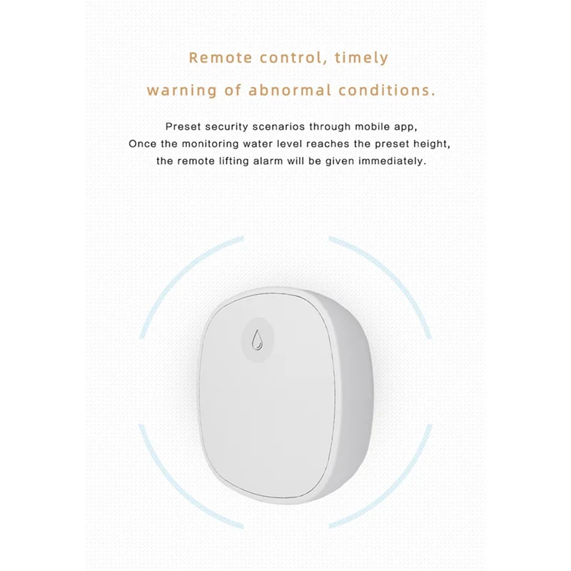 

【B74A】Tuya Zigbee датчик воды для кухни, ванной комнаты, сигнализация, приложение для удаленного мониторинга