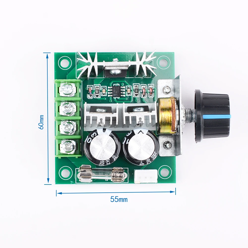 12V-40V 32V 10A Auto PWM DC Motor Speed Controller Regulator Governor With Knob Switch Volt Regulator Dimmer 400W Board Module