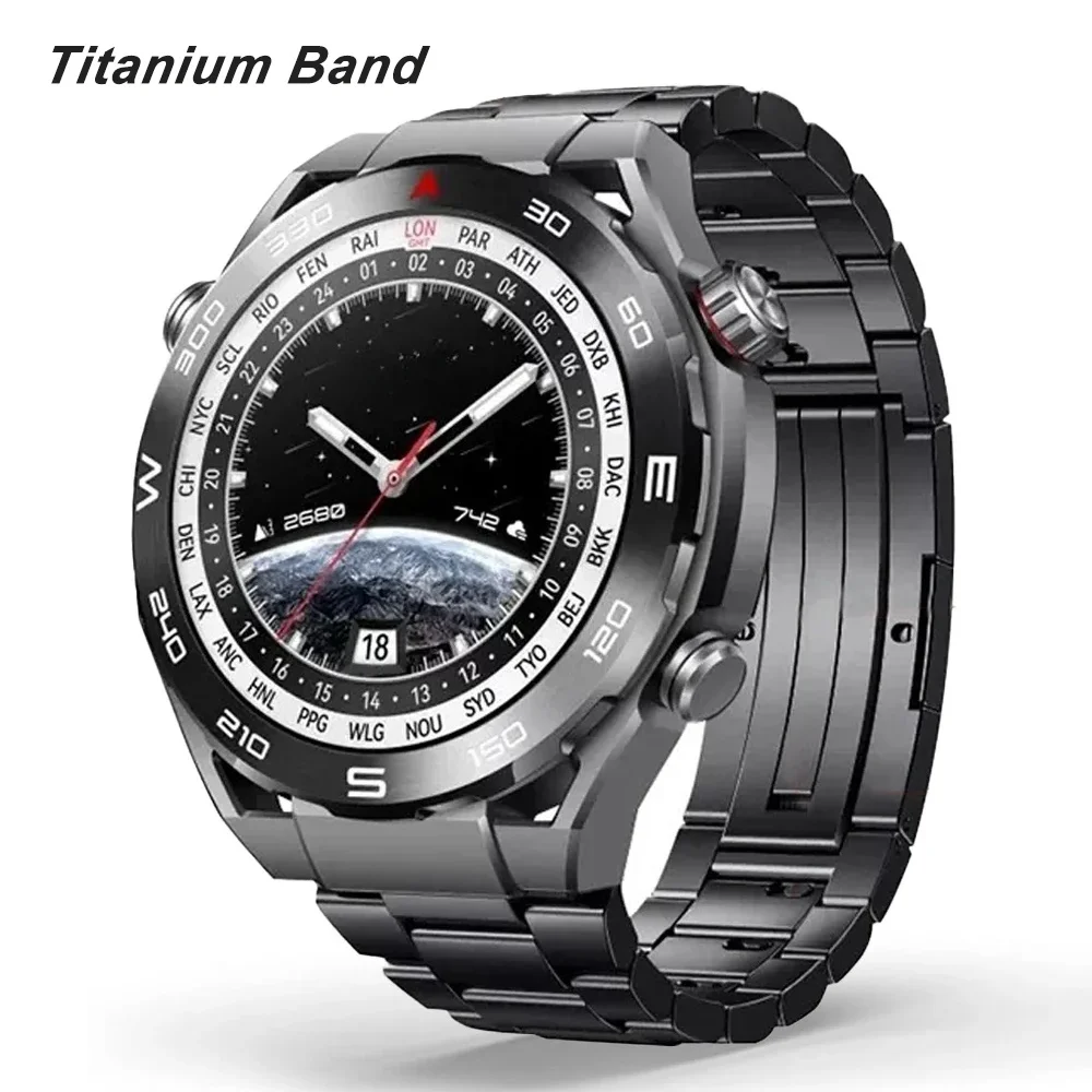 22mm Titanium Link Bracelet for Huawei Watch GT 4 46mm 3 pro Ultimate Correa Strap for Samsung galaxy 3 45mm Gear S3 Luxury Band