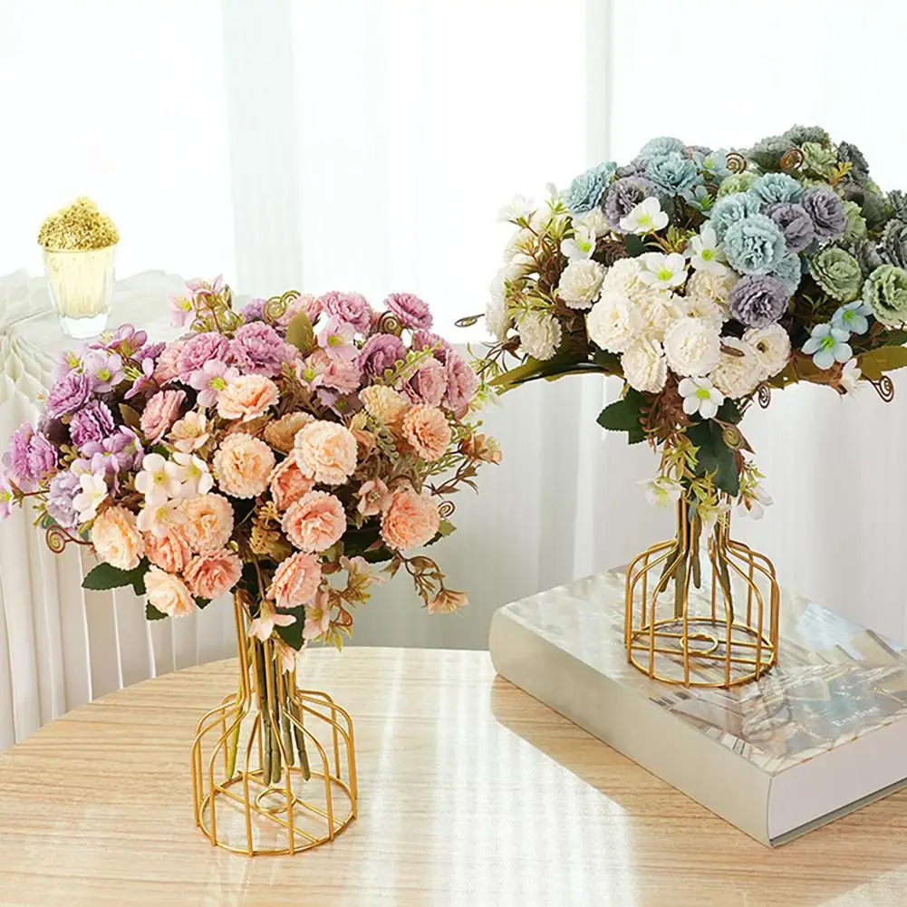 

Artificial Flowers Realistic Real Touch Simulated Flowers Bunch for Wedding Party Home Decor Artificial Flowers Centerpiece