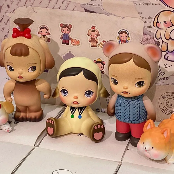 Popper Sleepless Dream Collection Blind Box zabawki śliczne akcja Anime rysunek niespodzianka Model na biurko dziewczyny urodziny tajemniczy prezent