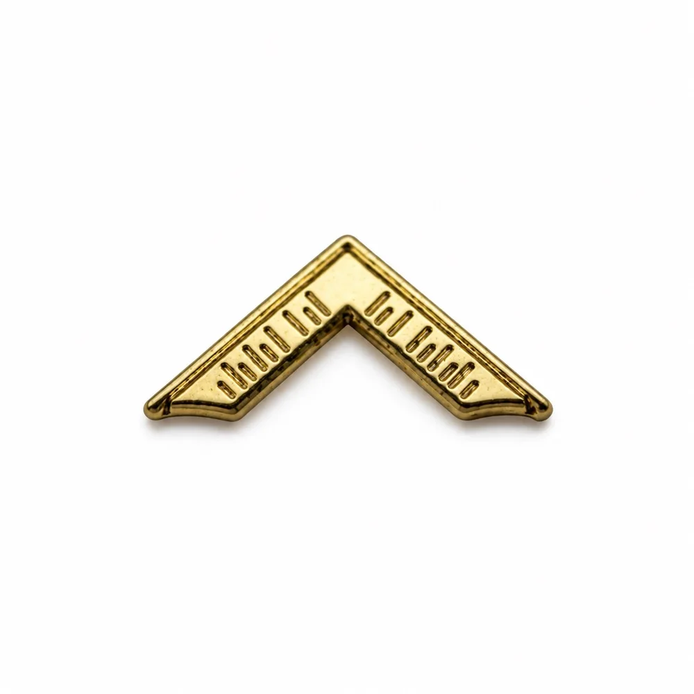 12mm Small Gold Sqaure Masonic Lapel Pin Gold Metal Masonic Brooch Badge Elegant Fashion Suit Jacket Accessories Gifts