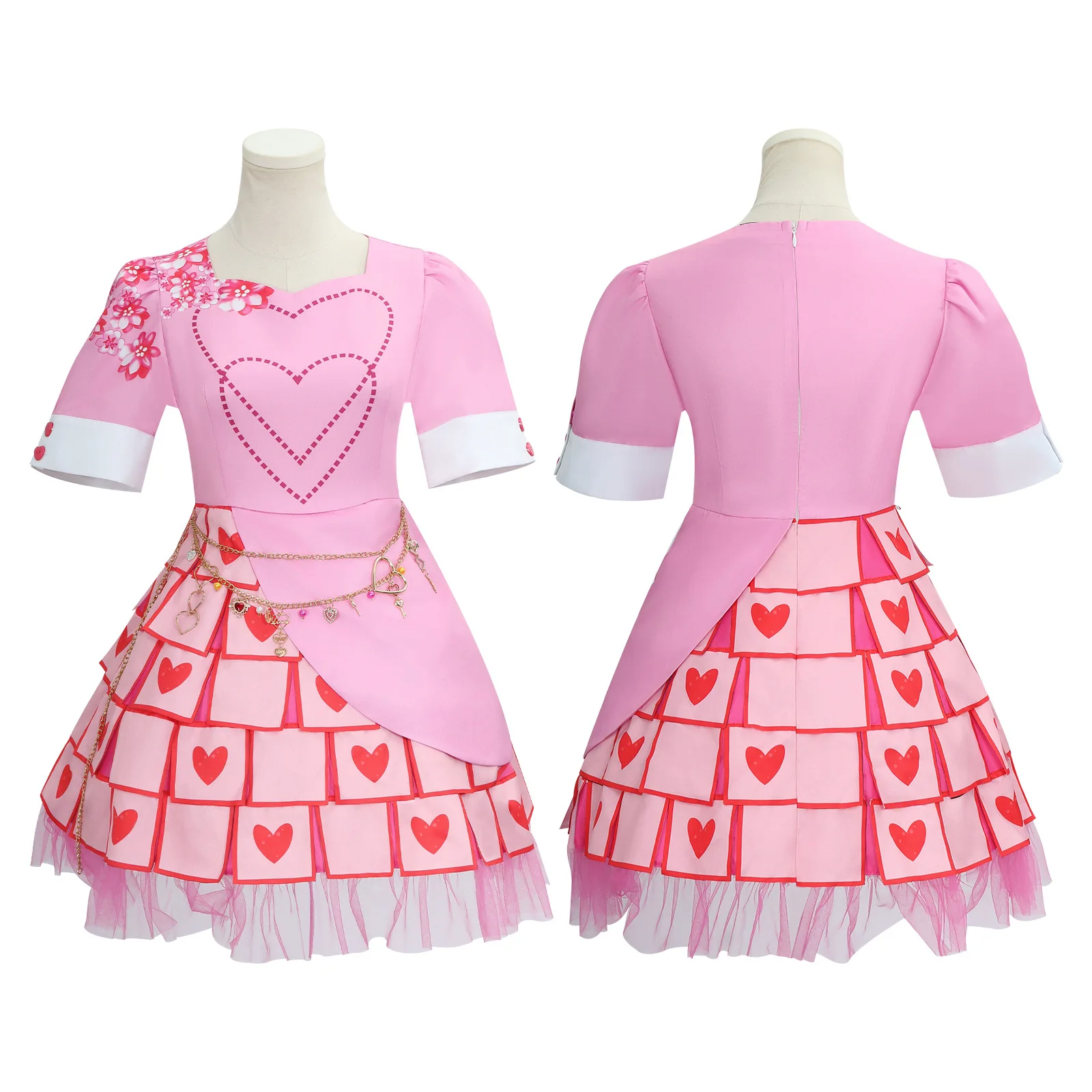 

Hot-selling Descendants 4 Red Heart Queen Children's Halloween Cosplay Princess Dress One-piece Costume