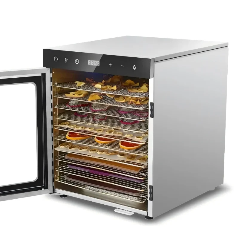 10 Tray Stainless Steel Food Drying Machine Solar Fruit Dehydrator Professional Vegetable Dehydrator for Small Business Pro