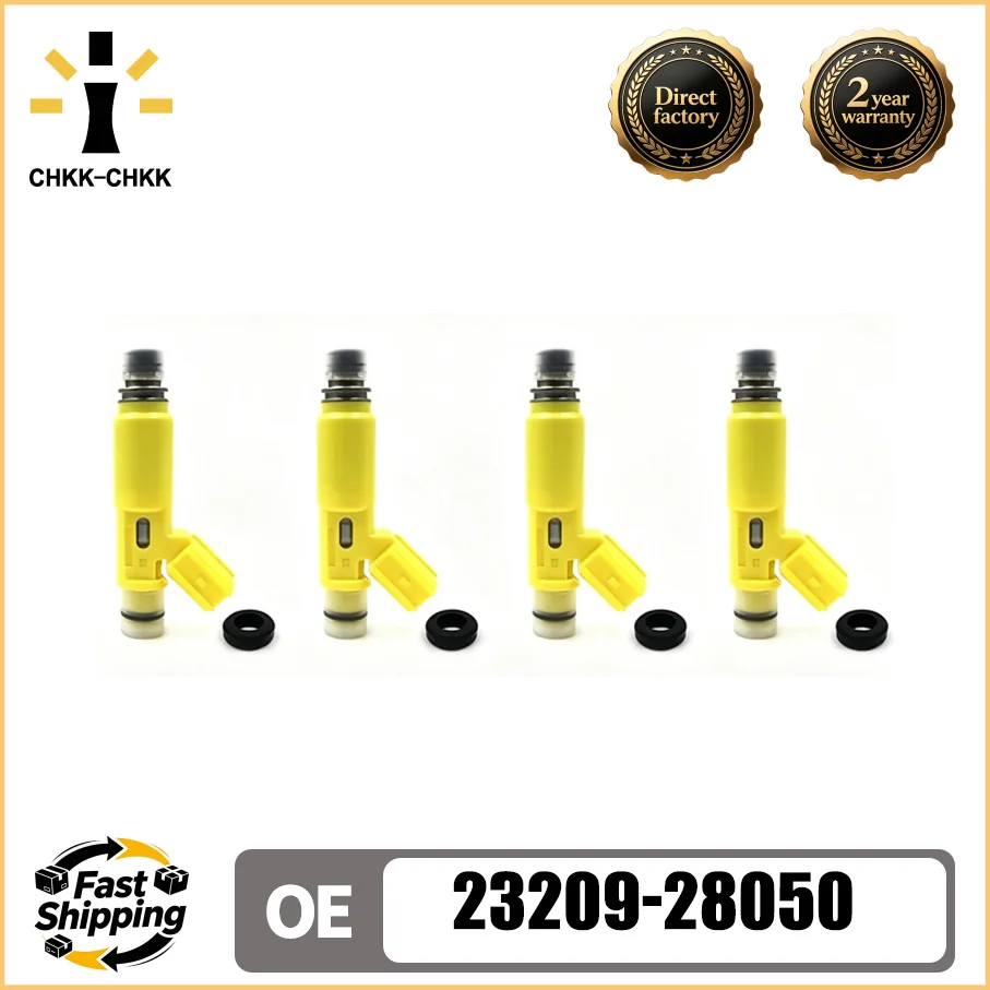 

CHKK-CHKK 4pcs 23209-28050 23209-28050 Fuel Injector For TOYOTA EU Avensis 03~06 Camry 04-06 Picnic 01-03 RAV4 00~03 2.0L 1AZ