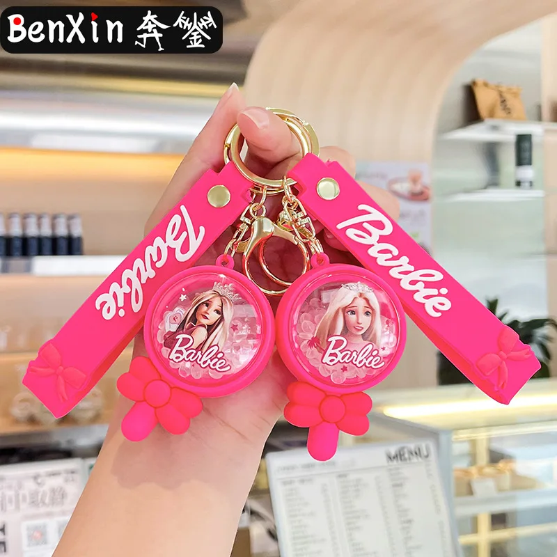 Miniso Llaveros de aromaterapia de dibujos animados, perchas para automóviles, lindos bolsos para niñas, llaveros, colgantes, regalos de promoción en el suelo