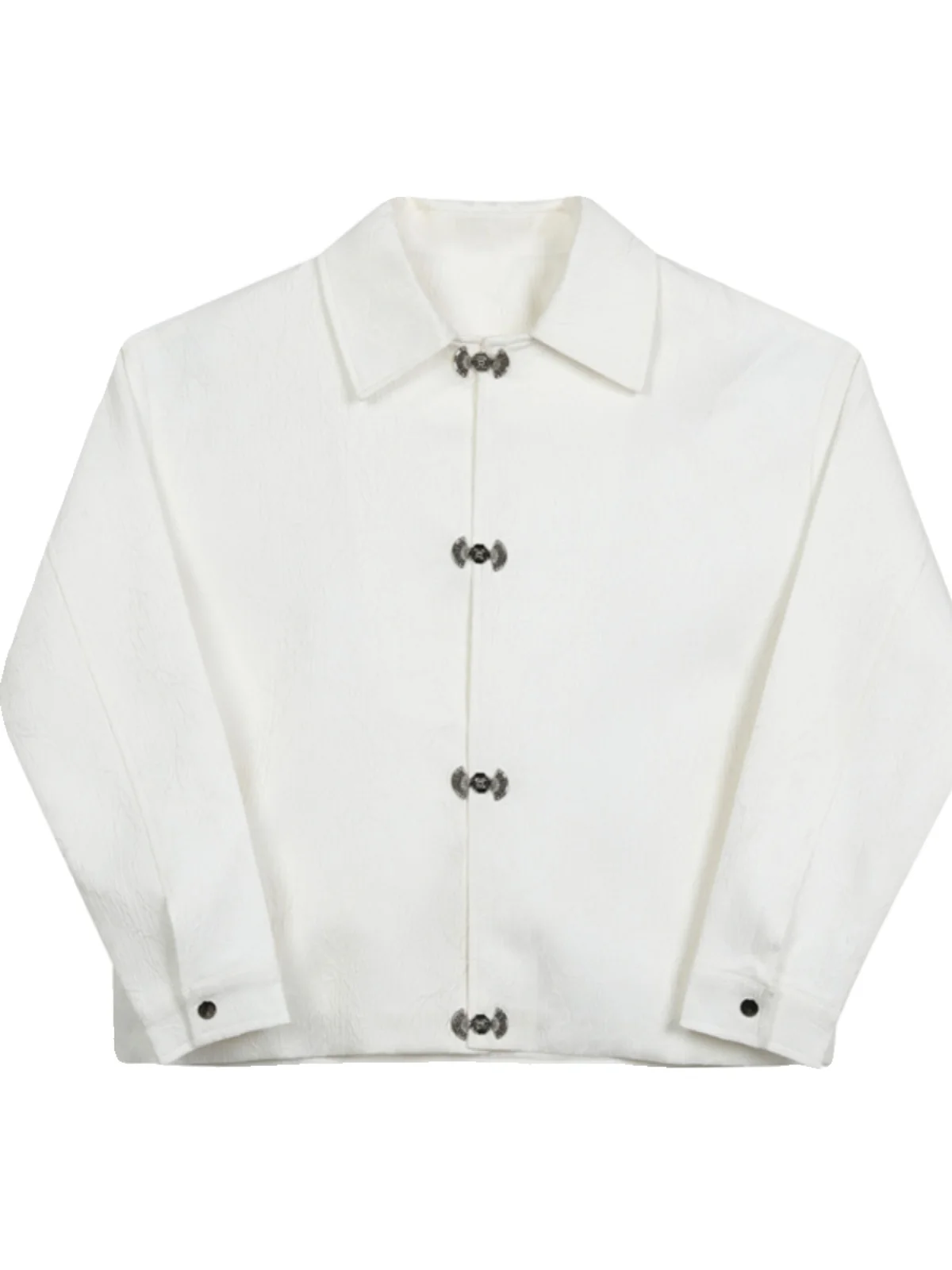 Loose Fit getextureerde stof Jaet Heren ort Sle Veelzijdige binnenkleding Jeugdige trendy lente herfst winter bovenkleding