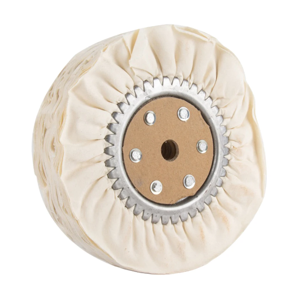 

1pc 200mm Buffs Polishing Wind Wheel Cotton Feather-proof Cloth Iron Core Abrasive Tools For Wood Plastic Polishing