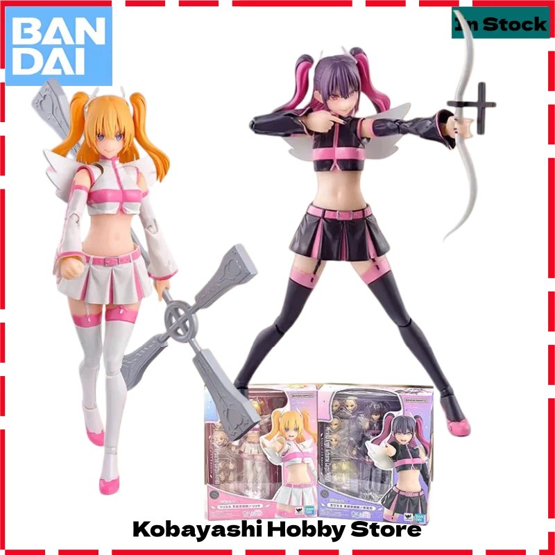 

Bandai Genuine SHF 2.5 Dimension Ririsa Liliel Miriella Angel Airborne Corps Collectible Action Figure Gift for Kids