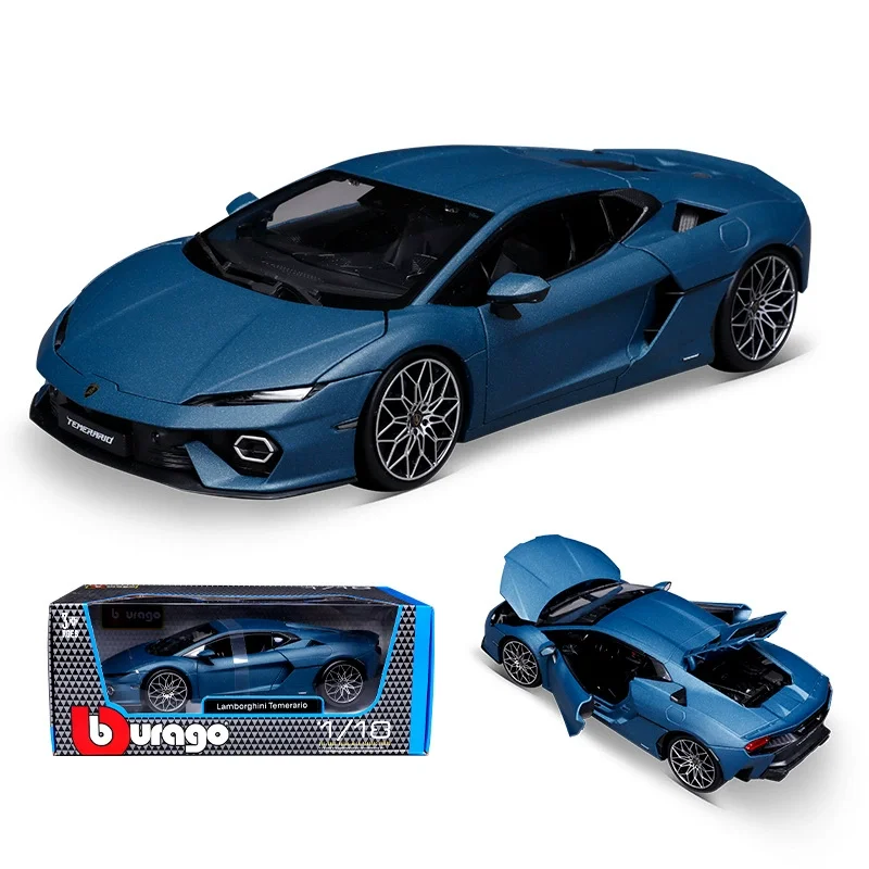 Nuovo Magazzino Bburago 1:18 Lamborghini Temerario Serie di Simulazione In Lega In Miniatura Pressofusione Modello di Auto Sportiva Ornamento Giocattoli Personalizzati