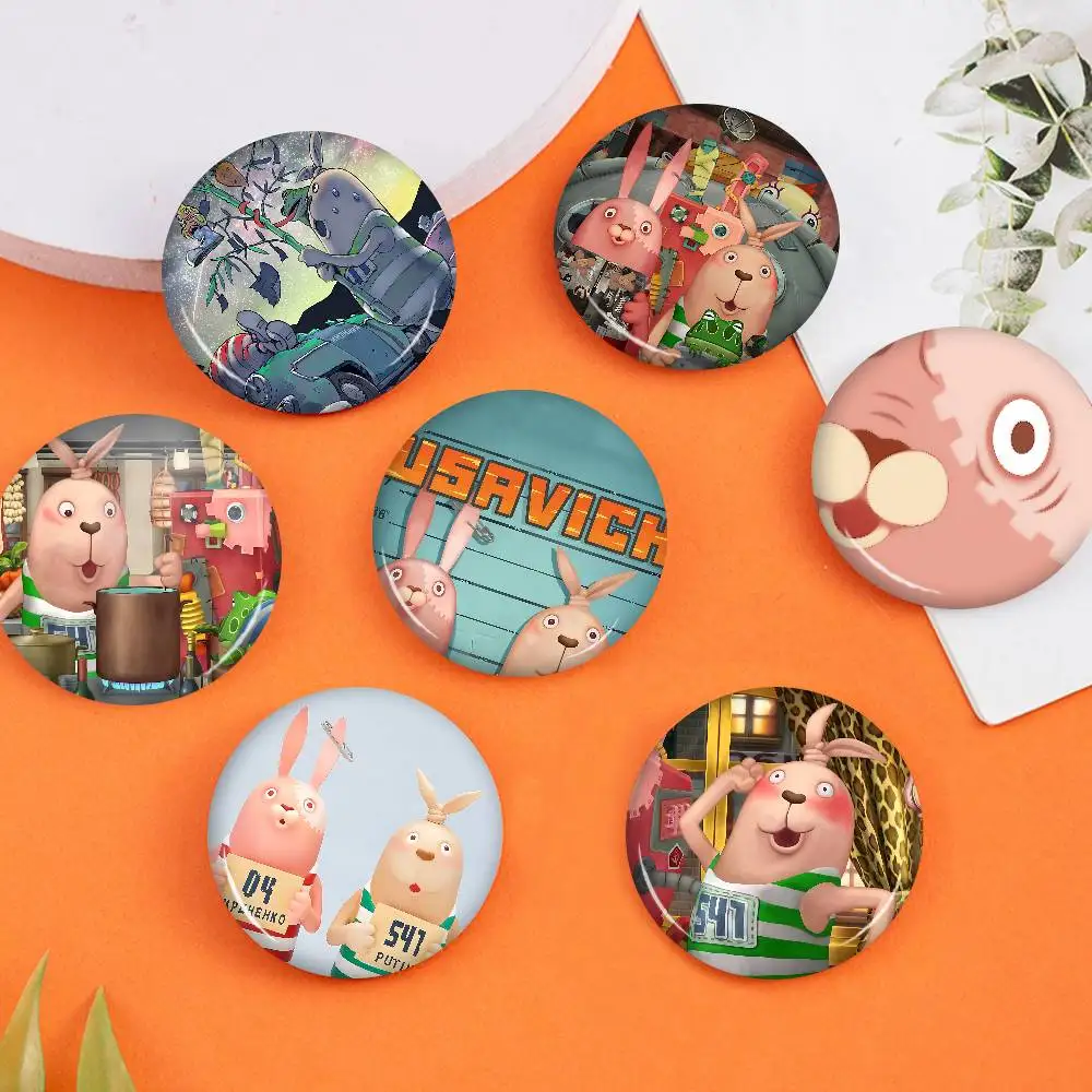 USAVICH Cartoon Cartoon Broschen Anime Abzeichen Runde Handgemachte Brosche Anstecknadeln Schmuck Für Rucksack Kleidung Geschenke