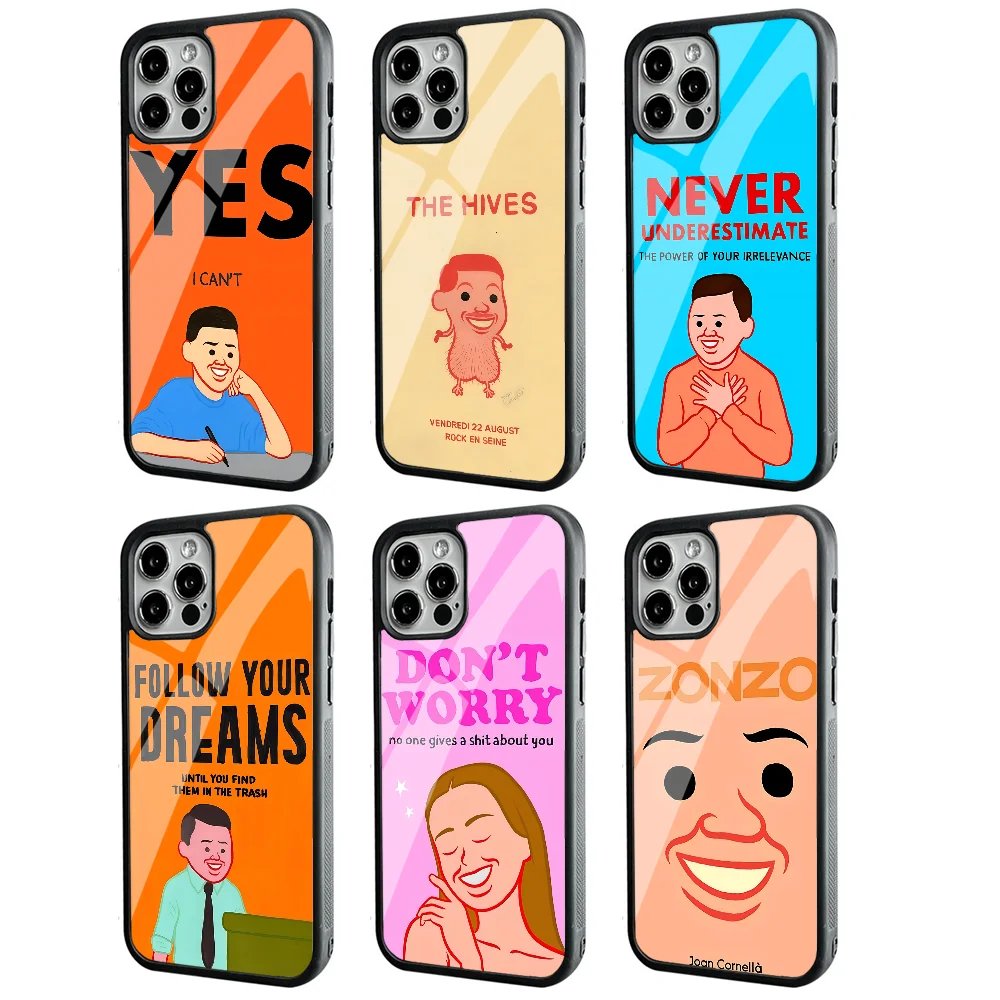 

Abstract Funny Joan Cornella Phone Case Strong Magnetic For IPhone 16 15 14 13 Pro Max 11 12 Mini Alex Mirror For Magsafe Wirele