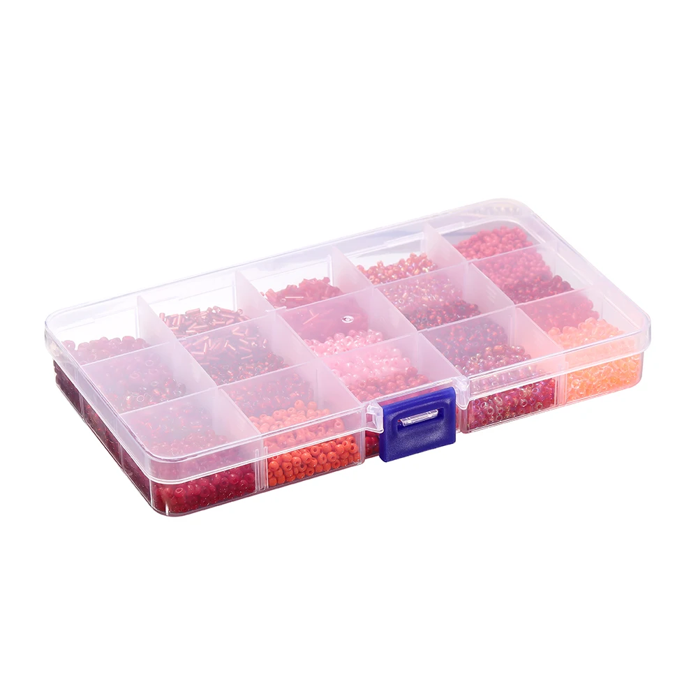 1Box Glass Seed Colorful Bead Small Craft Tube Beads For DIY Bracelet Necklaces Crafting Jewelry Making Kits Supplies