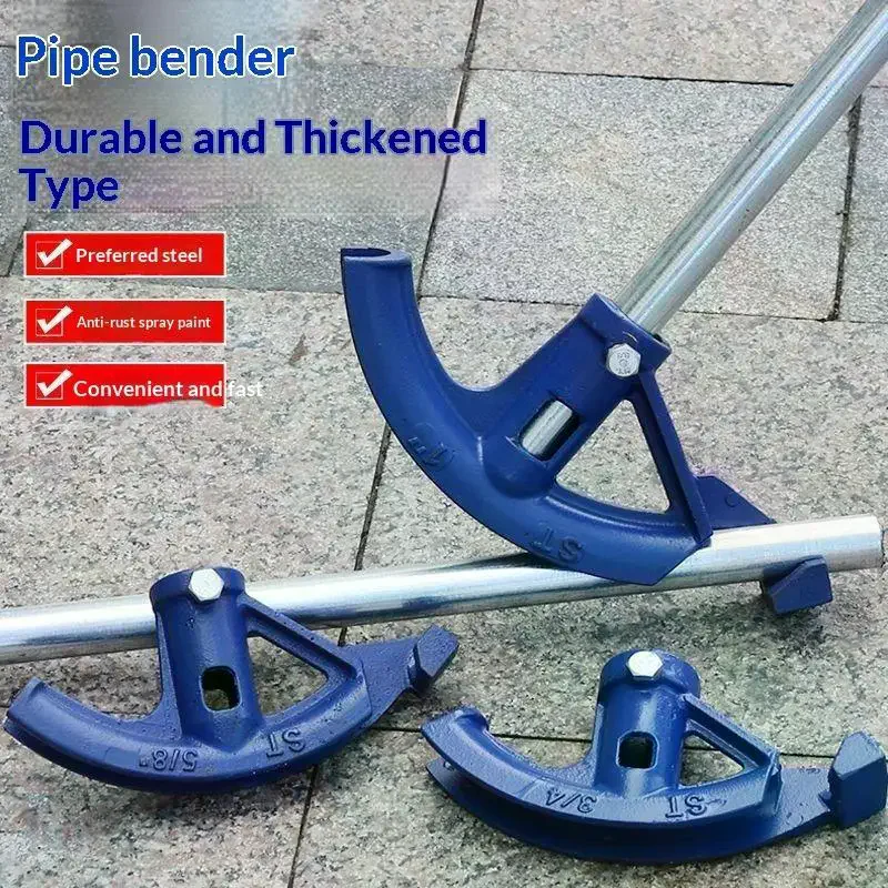 Heavy Duty Manual Pipe Bender High Strength Steel Rust Proof Coating For Plumbing DIY Pipe Bending Work