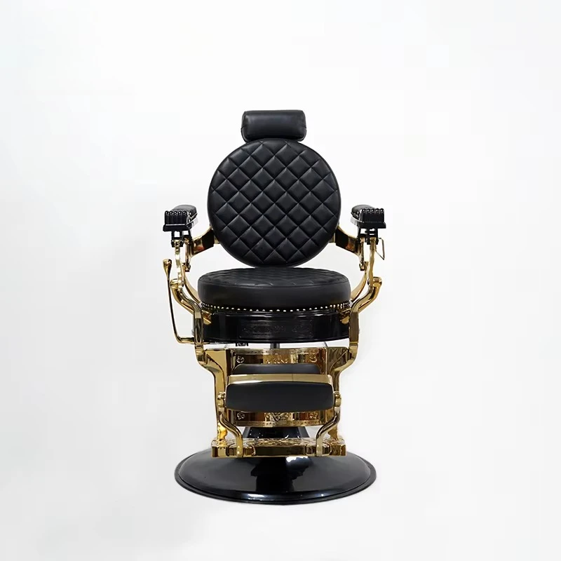 Professional Modern Salon Furniture Ergonomic Height Adjustable Retro Barber Chair for Workshop Use
