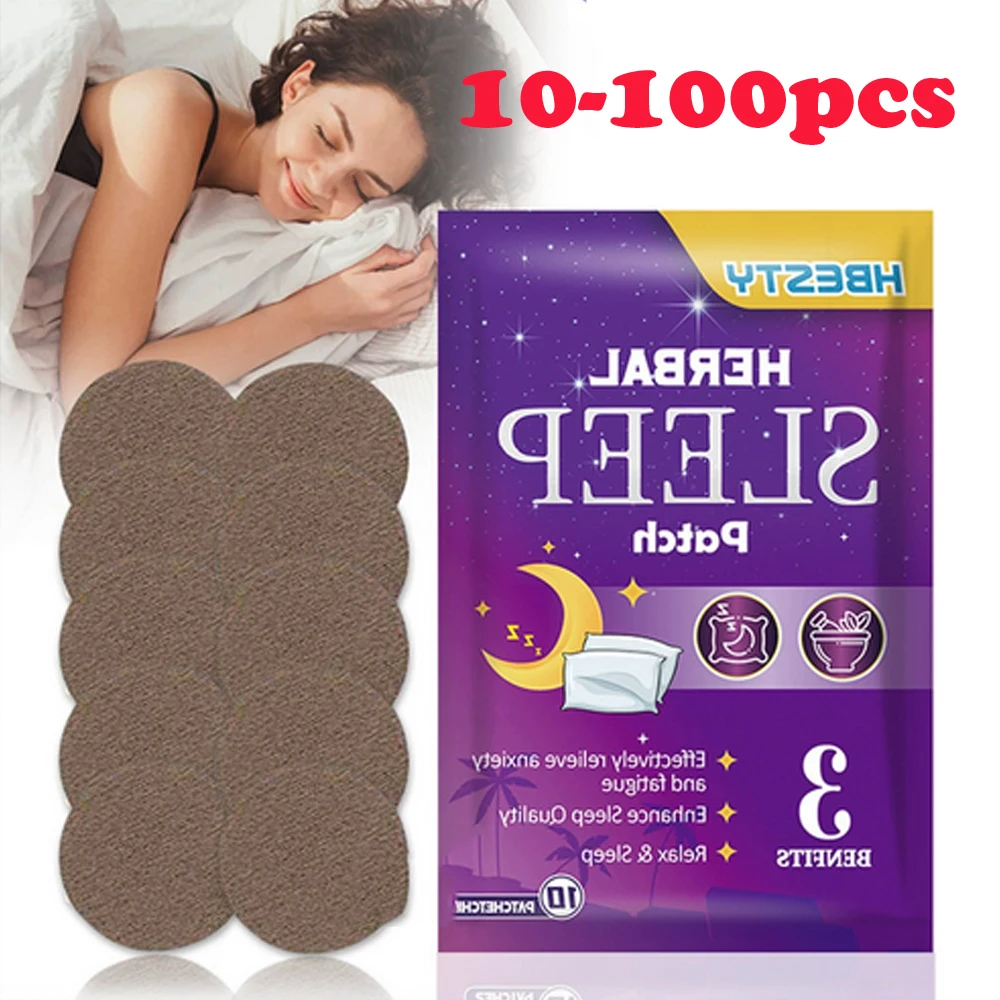 

10-100 шт., пластыри для сна, снимающие стресс, улучшают сон, гипнотический артефакт, успокаивающие декомпрессионные массажные наклейки для взрослых, расслабляющие наклейки