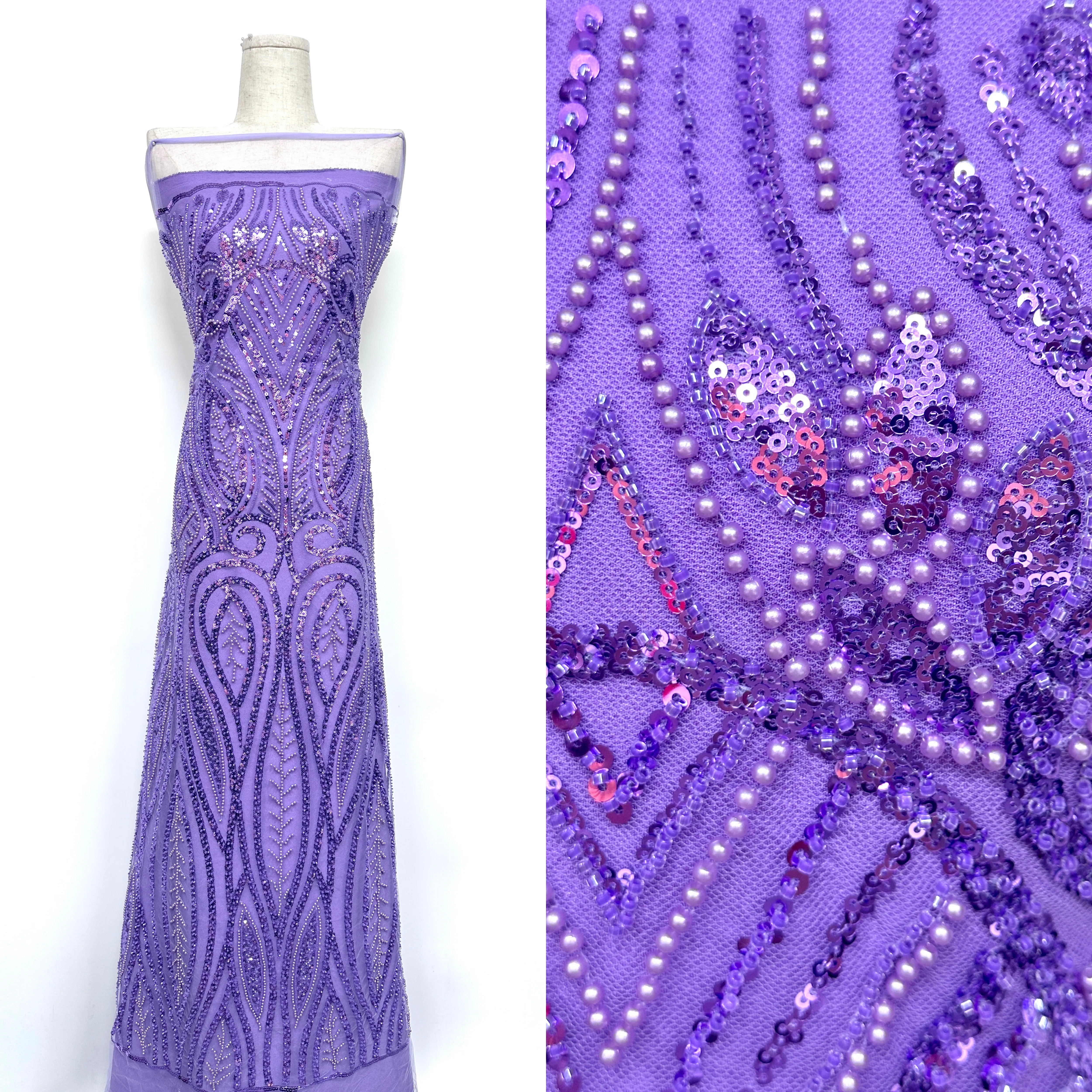 قماش دانتيل أنيق للعريس الأفريقي مع ترتر لحفلات الزفاف النيجيرية وفساتين الحفلات الفرنسية الخياطة قماش العناية الجديدة