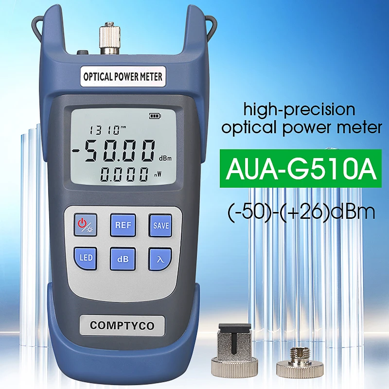 

FTTH Fiber Optical Power Meter, AUA-G710A, G510A, Fiber Optical Cable Tester -70dBm ~+10dBm/ -50dBm ~+26dBm SC/FC/ST Connector