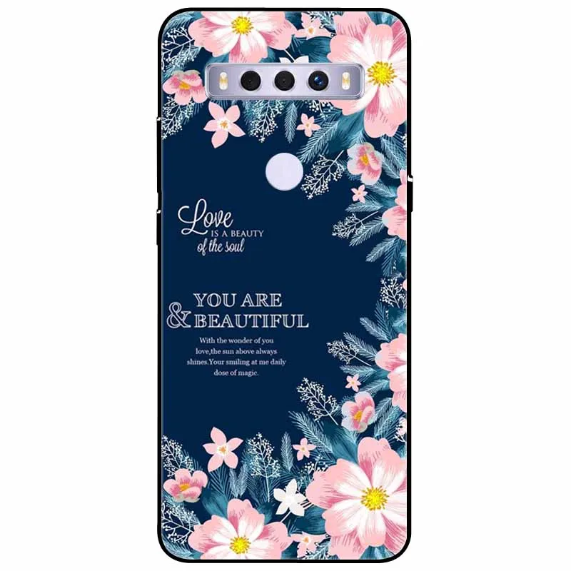 Soft Cover For TCL 10 SE Case Cute Silicone TPU Black Funda Coques for TCL 10 5G UW Case Painted Capas for TCL10SE 10SE T766U