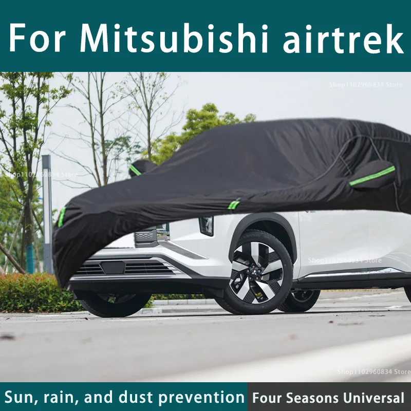 For Mitsubishi Airtrek 210T Full Car Covers Outdoor Uv Sun Protection Dust Rain Snow Protective Car Cover Auto Black Cover