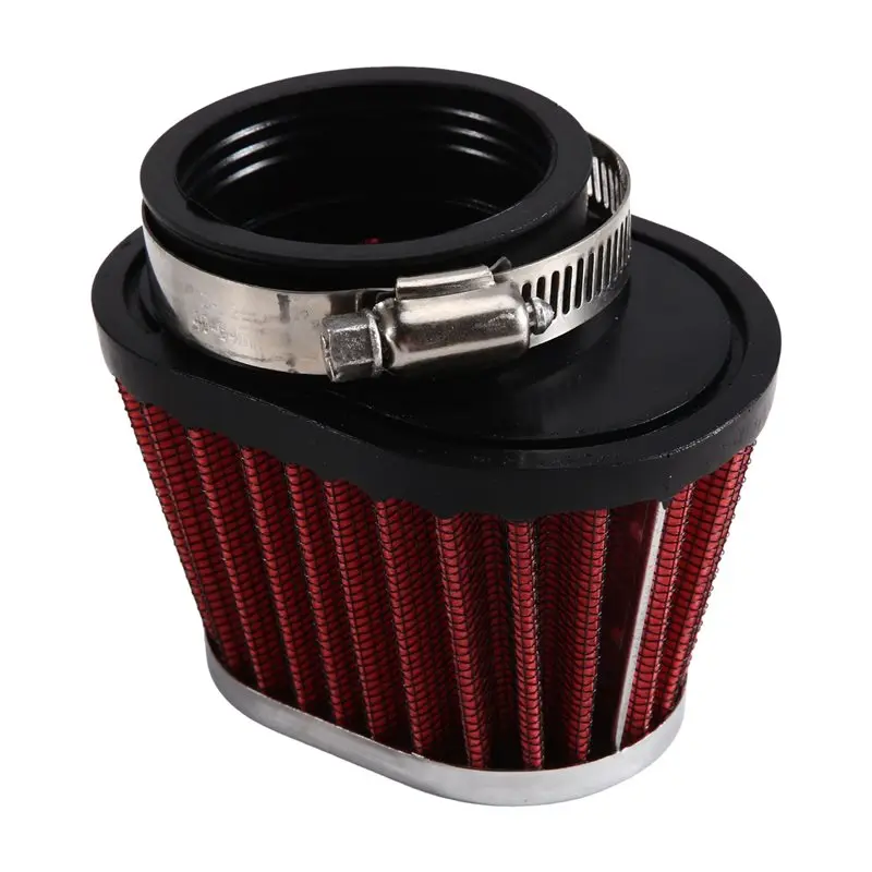 Air Filter Car Motorcycle Universal Round Tapered Mushroom Head 51Mm 2 Inch Intake Filter-Red 1Pcs-A97E