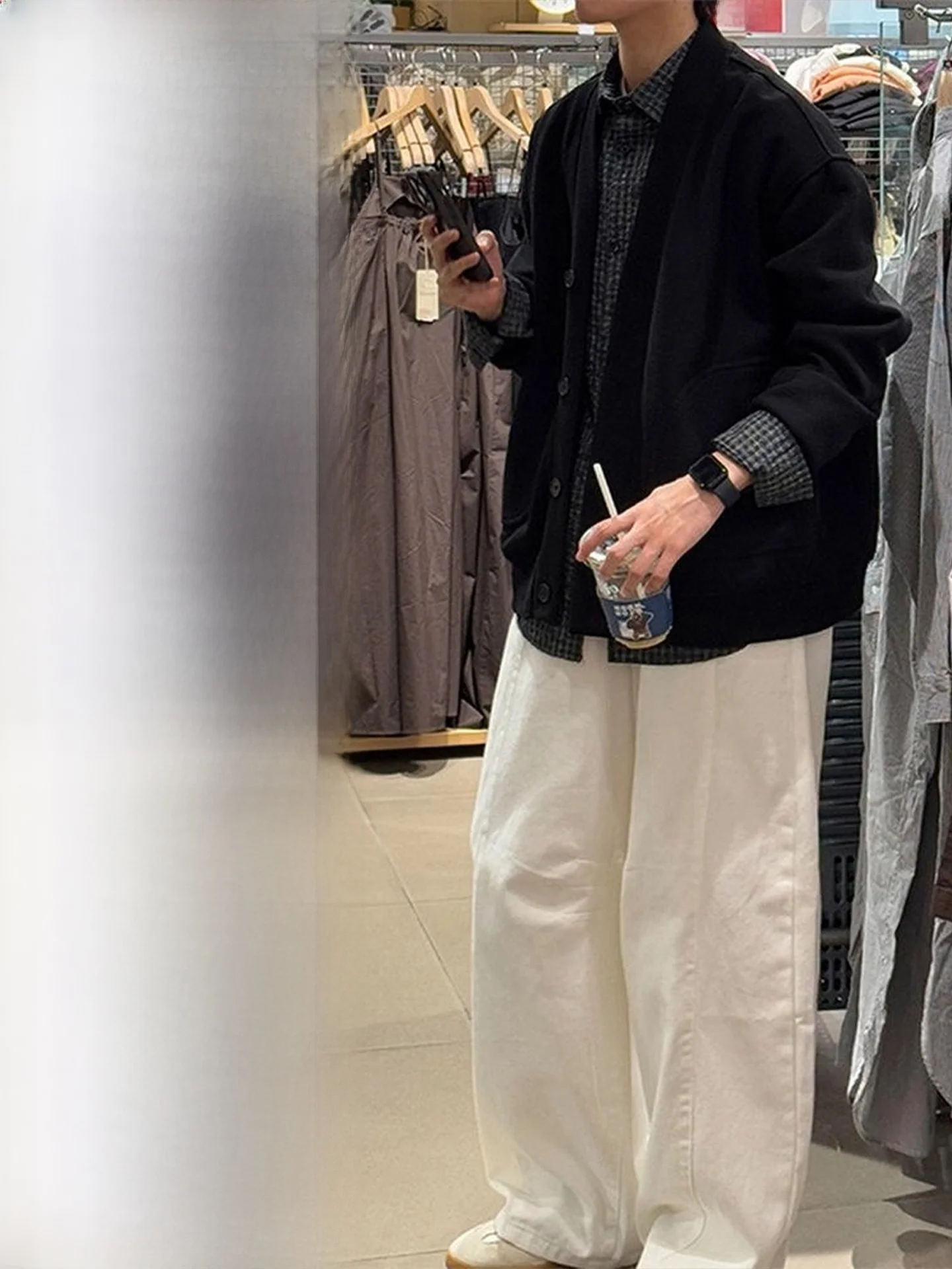 

Мужской трикотажный комплект свободного кроя с V-образным вырезом, осенний повседневный спортивный костюм для подростков, удлиненный рукав