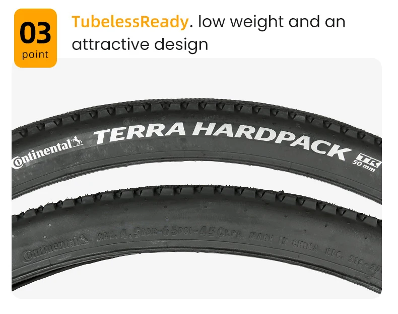 Continental Terra Hardpack Anti-Puncture Faltbarer Reifen 29/27.5x2.0 MTB Tubeless Ready Rennrad Cross-Country Fahrradreifen Ohne Box – Detail 6