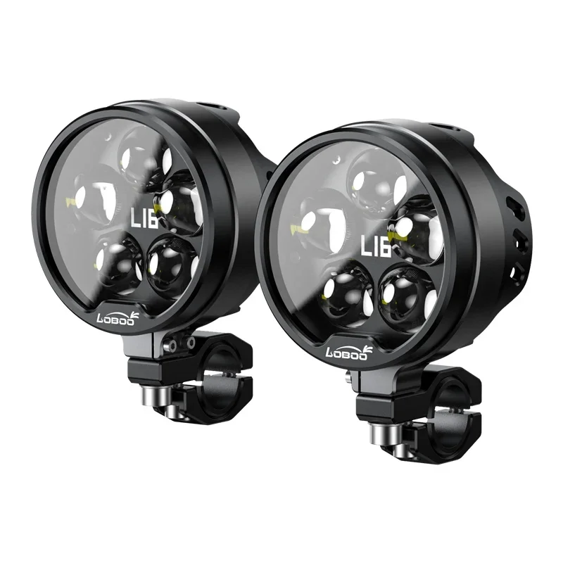 LOBOO L16 Motorcycle High&Low Beam Auxiliary Lights Spot Lights