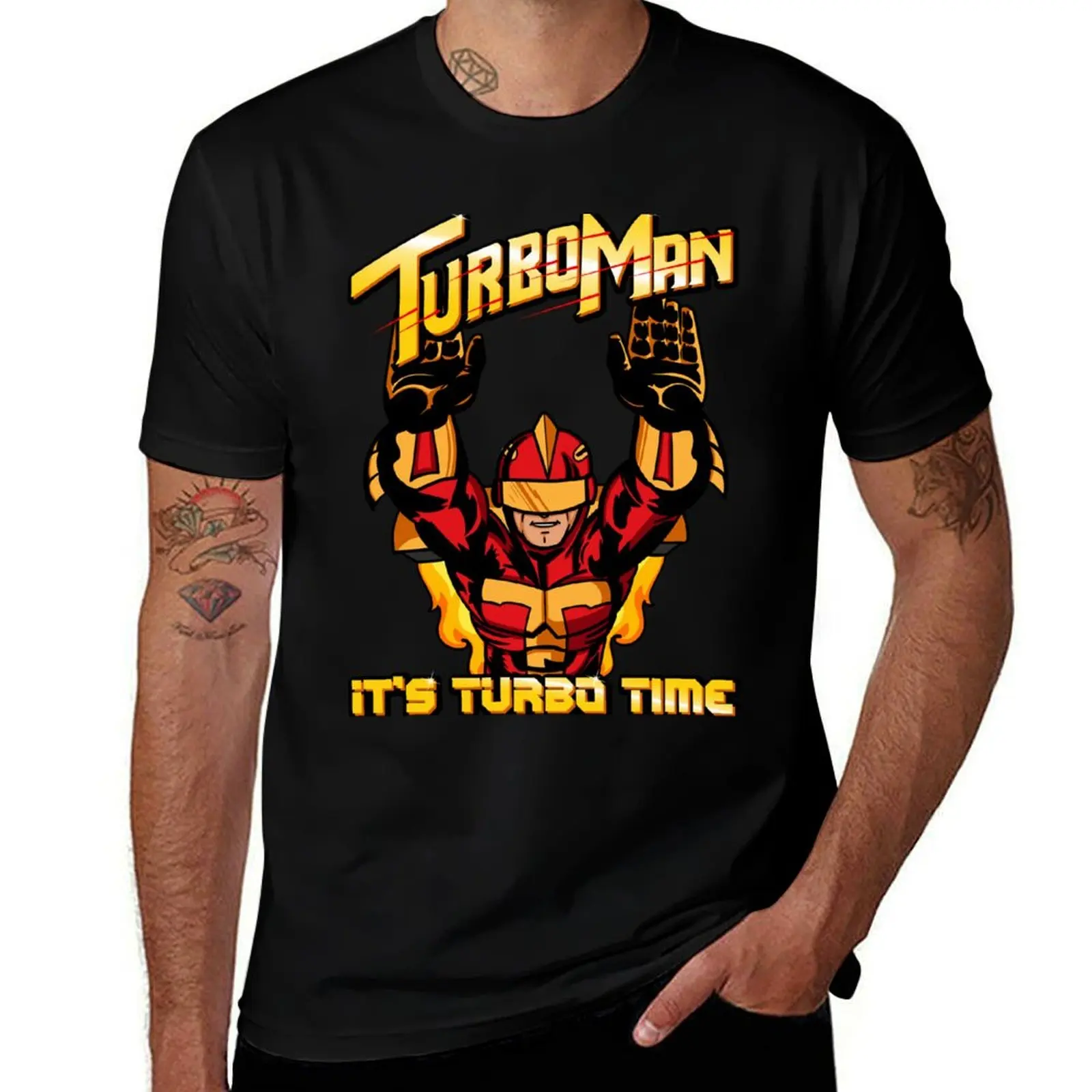 

Turbo Man - It's Turbo Time T-Shirt gifts for boyfriend cheap stuff korean fashion anime T-shirt men