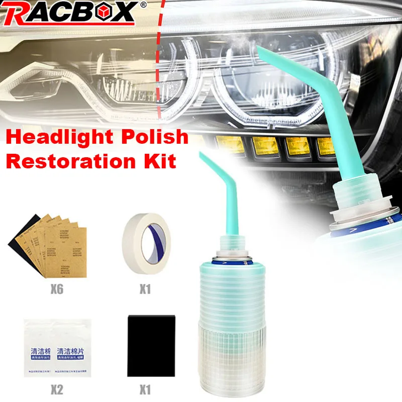 Car Headlight Polish Restoration Kit Automotive Headlight Care Tool Headlight Restoration Liquid Headlight Repair Restoration