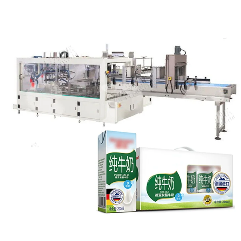 Botol Kaca PET Jalur Kemasan Kotak Karton Kaleng Otomatis Drop Down Wraparound Case Packer Mesin Pengemas Baja Karbon