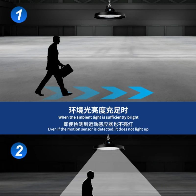 NEW High Bay Lamp 100/150/200W 220V Super Bright 6000K UFO LED Waterproof Commercial Market Warehouse Garage Industrial Lighting