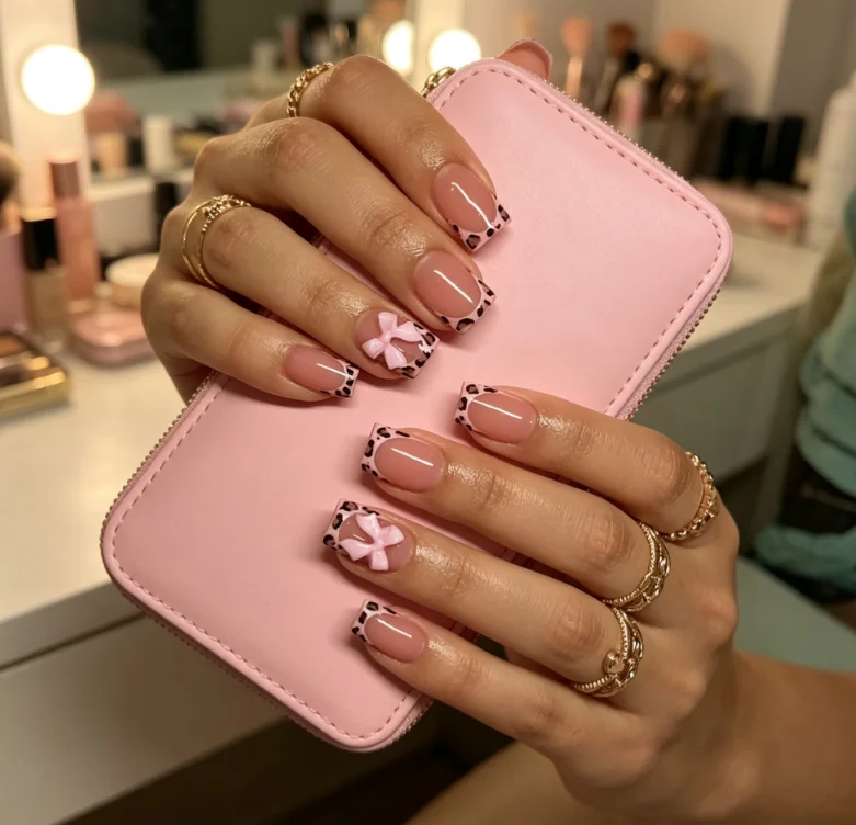 3D Printing Abs - Uñas postizas cuadradas con estampado de