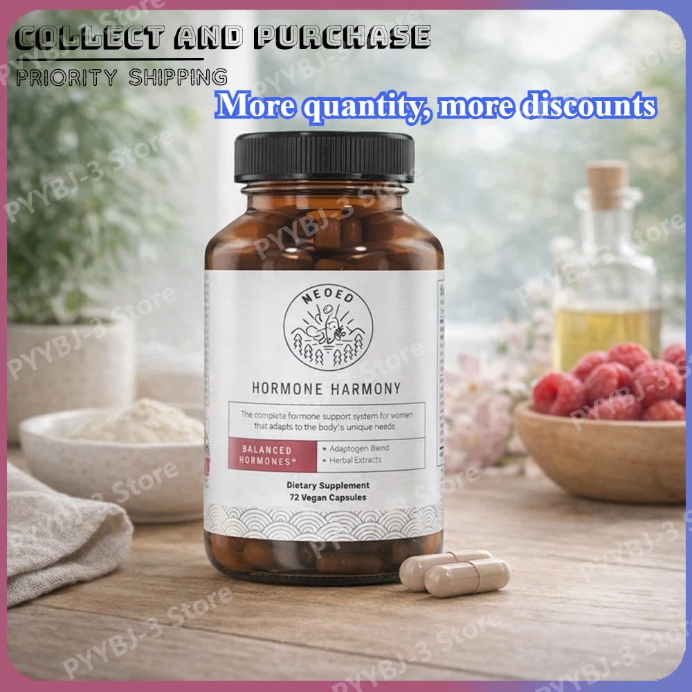 

72 Count Women Hormone Harmony Capsules Menopause Balance Support Natural Herbal Supplement Daily Wellness Nutrition