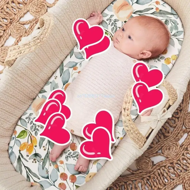 Breathable Baby Bassinet Sheets Removable Fitted Bassinet Sheet Infant Crib Cradles Changing Mat Cover for Newborns Dropship