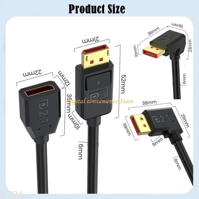 

97QA Fast Speed 16K DisplayPort Cable 2.1 Version Supports 8K@240Hz and 4K240Hz with HDCP Compatibility