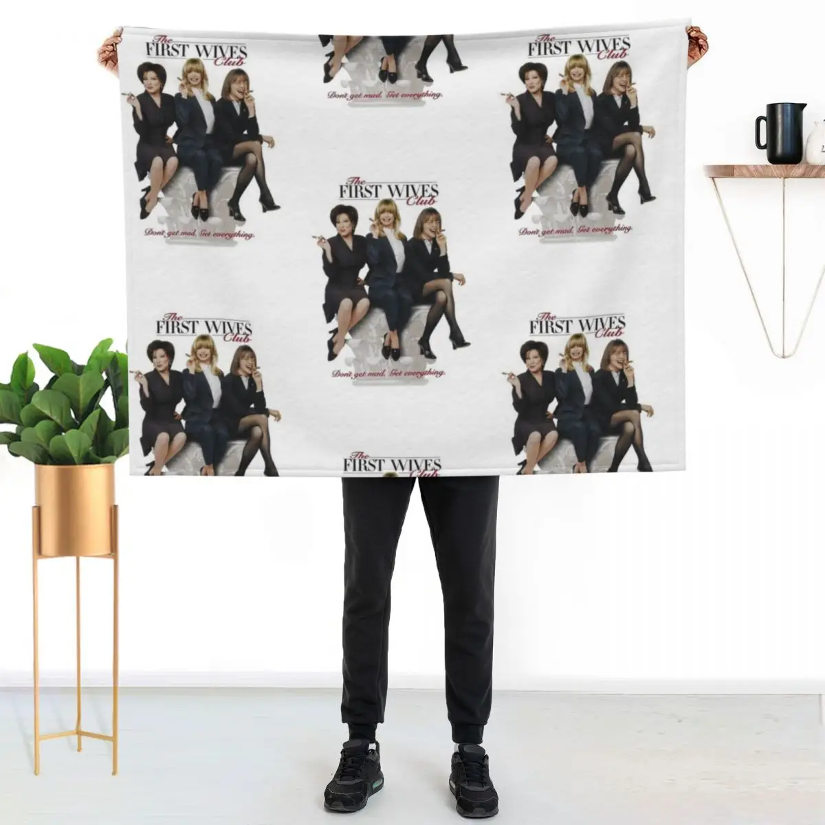 First Wives Club (1996) movie poster - Goldie Hawn, Bette Midler, Diane Keaton Throw Blanket Vintage Retros Soft Beds Blankets