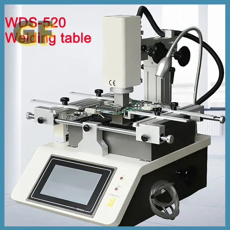 WDS-520 BGA Rework Station SMT Infrared Soldering Repair Tools IC Chip Hot Air Welding Equipment 3 Temperature Area Touch Screen