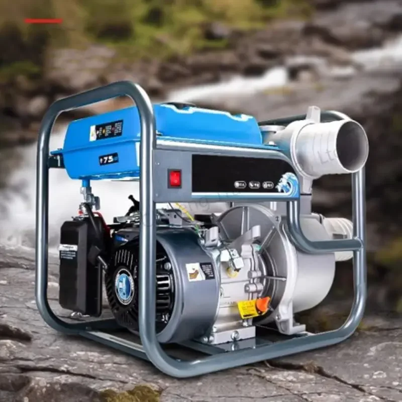 Pumping Machine for Agricultural Irrigation High-lift Gasoline Engine Water Pump Large Flow Self-priming Diesel Water Pump
