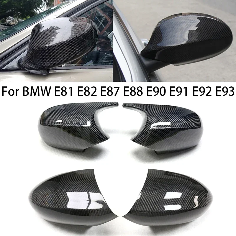 

For BMW 1 3 Series M3 E81 E82 E87 E88 E90 E91 E92 E93 2005-2009 Carbon Fiber Car Rearview Side Mirror Cover Cap accessories