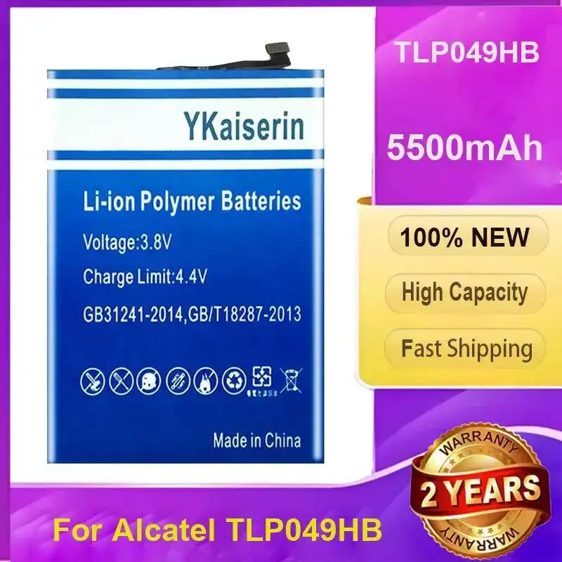 

Для Alcatel TLP049HB аккумулятор мобильного телефона безопасный и надежный 5500 мАч