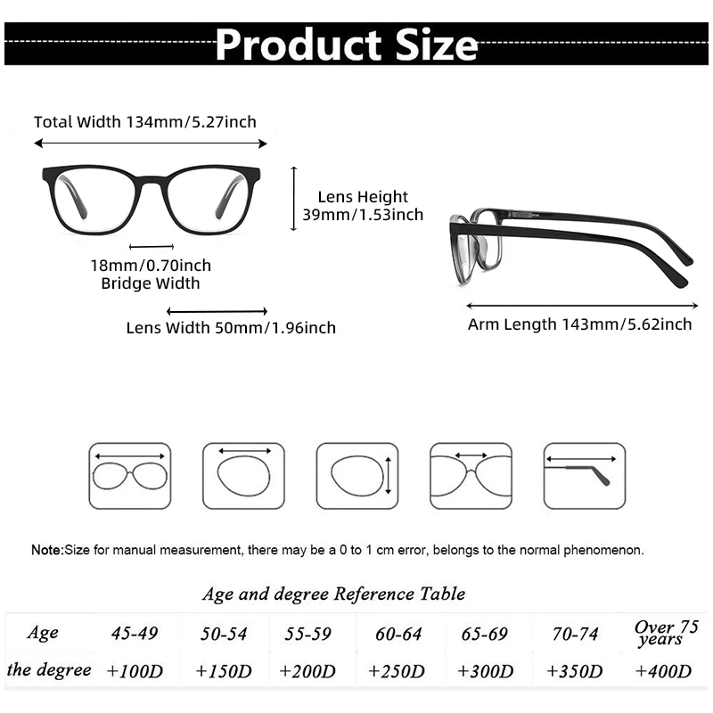 4個入りシンプルリーディンググラス、バネ蝶番付き、軽量で快適な度付きメガネ、男女兼用