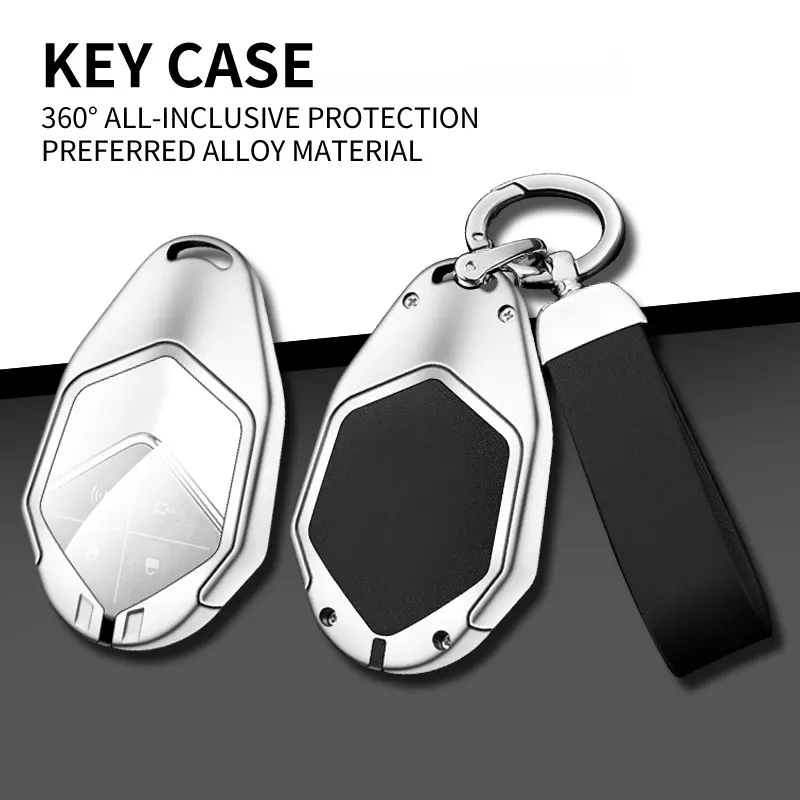 Car Key Case for Changan DEEPAL S7 S07 G318 S09 S05 L07 SL03 Shenlan Fob Keychain Cover Shell Ring Holder Accessories