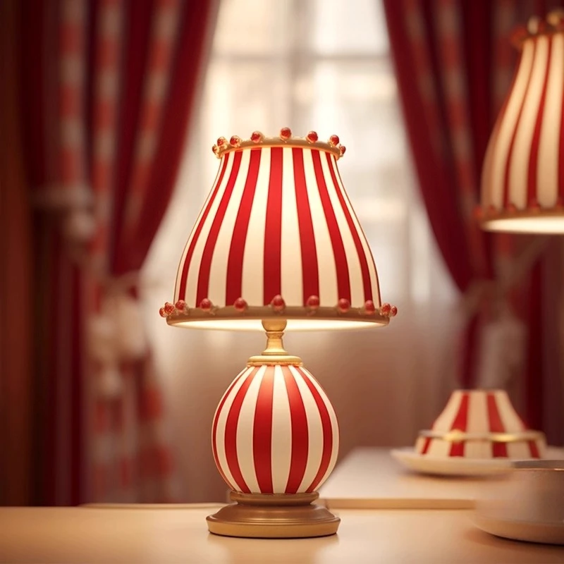 

Designer Circus Dopamine Table Lamp,Retro Creative Bedside&Study Decor with Whimsical Ambiance Lighting for Playful Bedroom Vibe