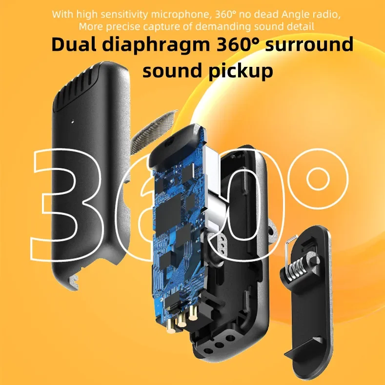 Ten items TLF Xtuga  J13 Plug & Play Wireless Lavalier Microphone for Android Noise Reduction 2.4g Wireless Microphone with Char