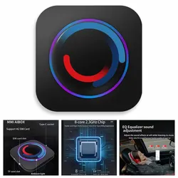 CarPlay Multimedia Android 10 System Ai Box For BMW ID6 ID7 ID8 For Netflix Youtube Google Play Store For BMW BW550P Upgrade