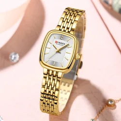 Curren neue Mode Edelstahl Datum Frauen Uhren lässig 30m wasserdicht Mädchen Damen Armbanduhr weibliche Uhr relogio feminino