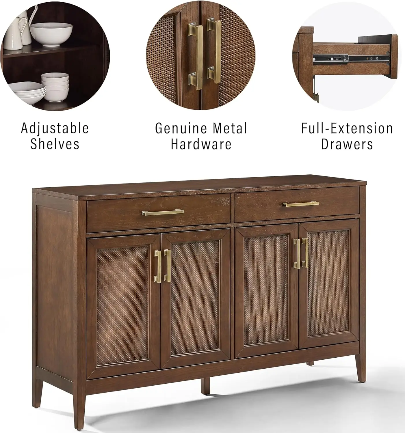 Bufet Milo, coklat tua