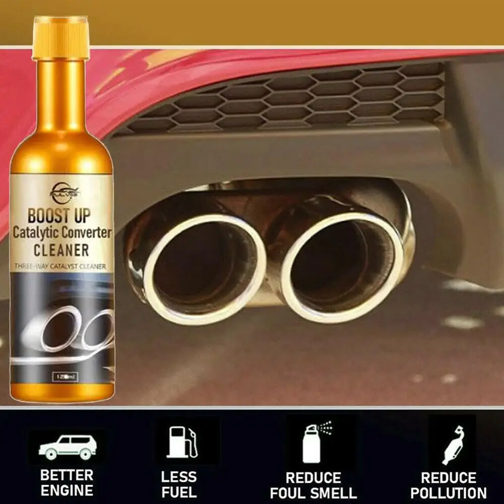 Promozione da 120ml detergenti per convertitori catalitici catalizzatori per la pulizia delle automobili acceleratori per motori facili da pulire detergente per auto