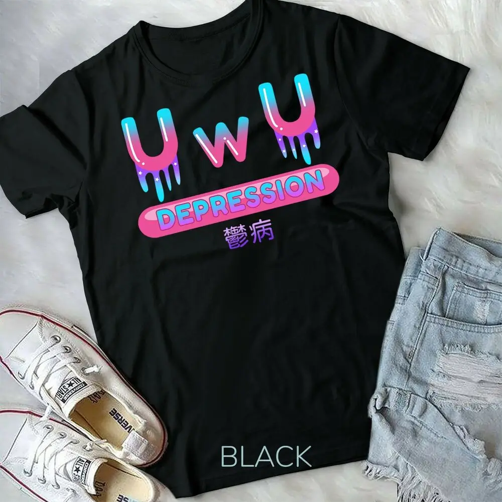 

Yami Kawaii OwO UwU Pastel Goth Harajuku Unisex Form T-shirt Youth T-shirt Men's and women's short-sleeved T-shirts